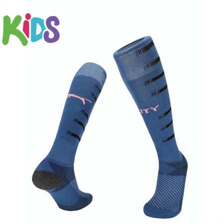 Manchester City Enfant Exterieur Chaussettes 2020-2021